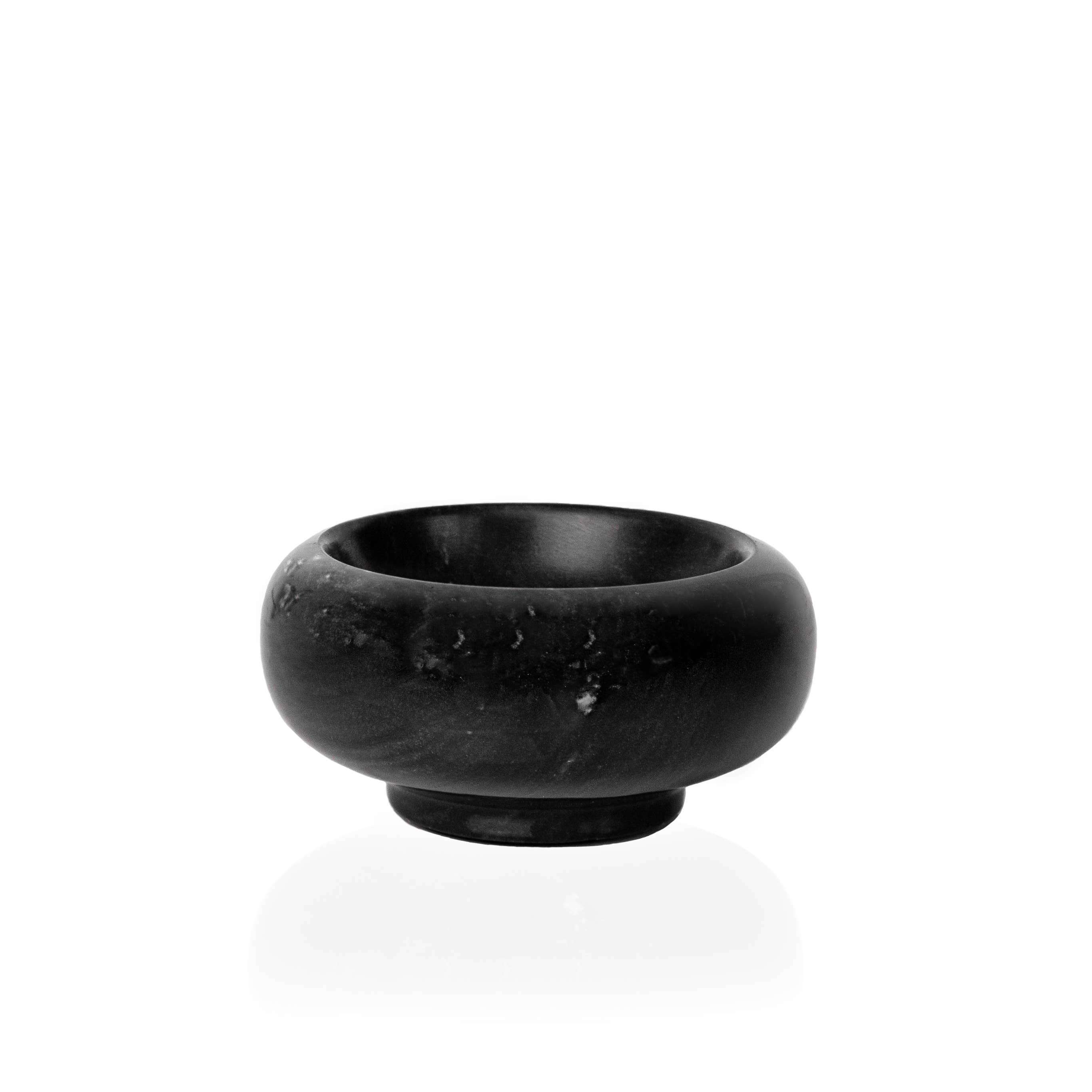 Fox Run Brands - Wholesale Condiment/Dip Bowl - Fox Run Natural Black Marble Pinch Bowl, 1 oz Condiment Bowl