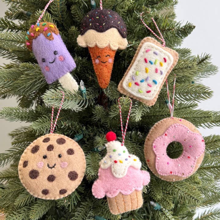 Dessert Filzwolle Weihnachtsornament Bündel für den Großhandel von Ornaments 4 Orphans