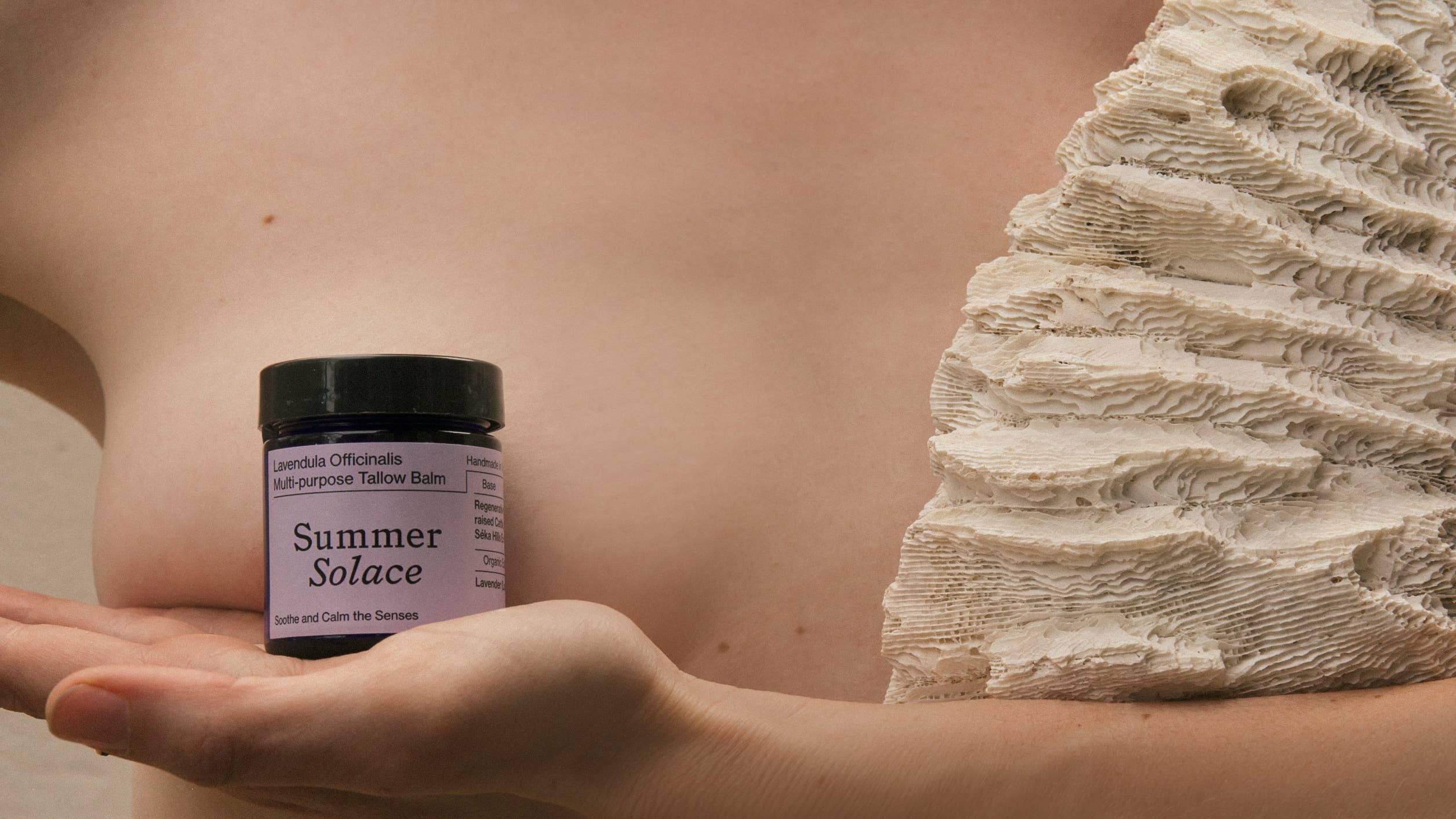 SUMMER SOLACE- Regenerative Tallow Beauty – wholesale Anti-aging fuktkräm – Lavendula-balsam – Lavendel & Golden Champa, 50 ml9