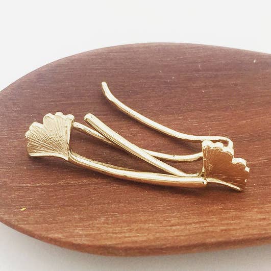 Gingko Climber Earrings for wholesale by MINKARA Jewelry