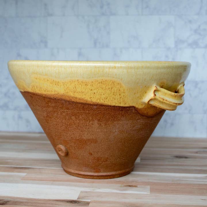 Handmade Stoneware Clay Cassole: French Cooking Pot for wholesale by Clay Coyote