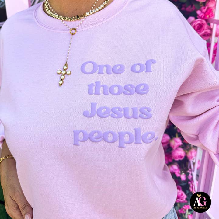 Al + Gray Graphic Tees - Wholesale Screen Printed T-Shirt - Women's - One of Those Jesus People SS2