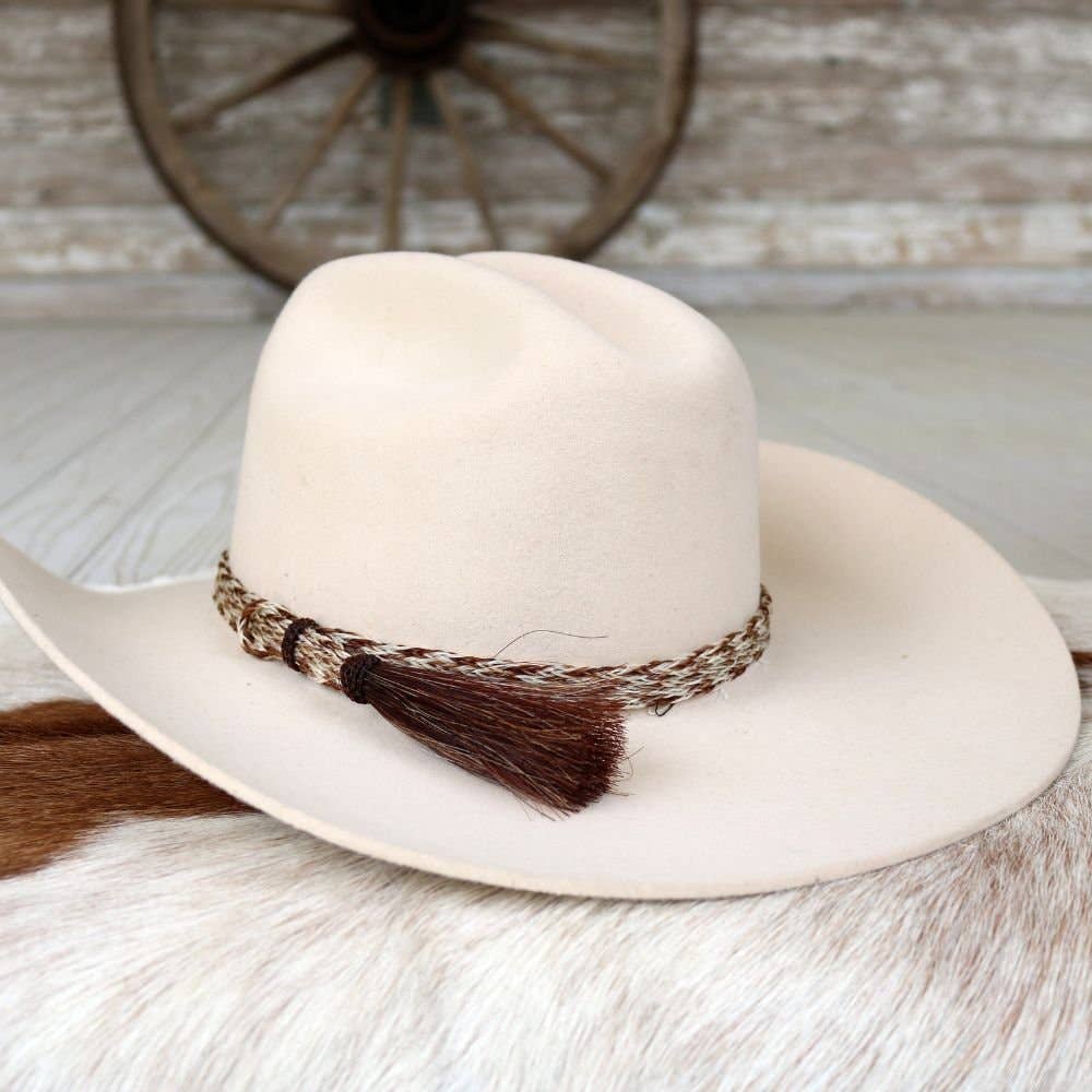 Willow Lane Hat Co. - Wholesale Hat Accessory - Women's - Horsehair Braided 6 Strand Hat Band - Chestnut6