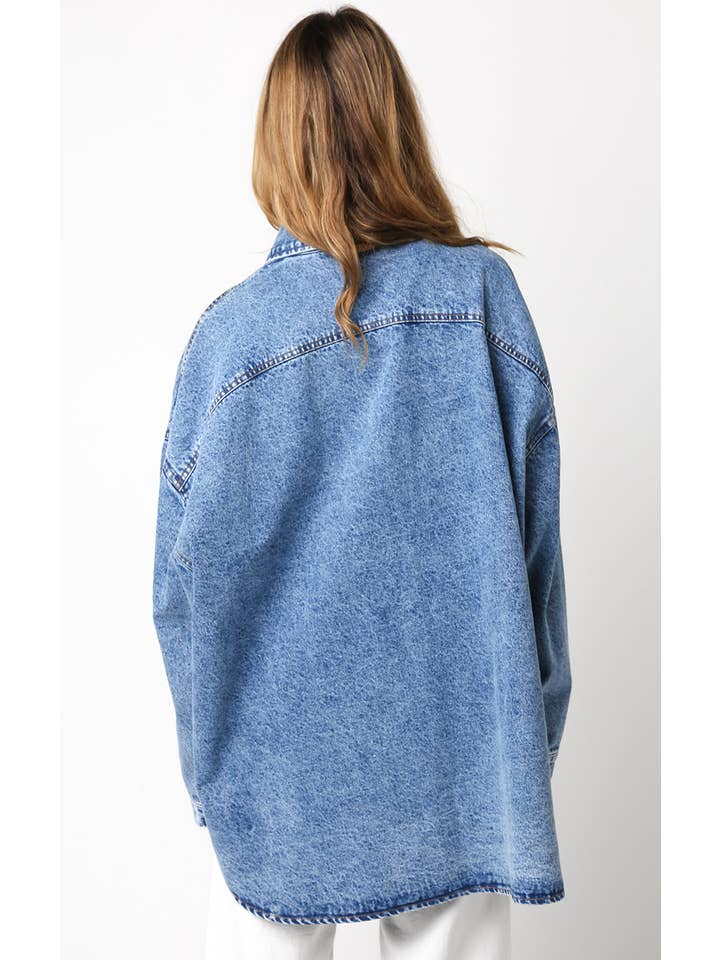 Olivaceous – Camisa com botões no colarinho – Mulher por atacado – Camisa de Ganga Oversized Finley7