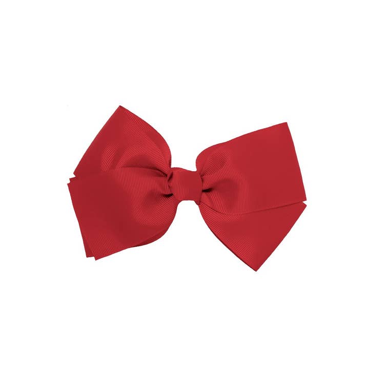 Mia Bow Barrette Barrette - Bow Auto Clasp Barrette-Maroon for wholesale by Mia