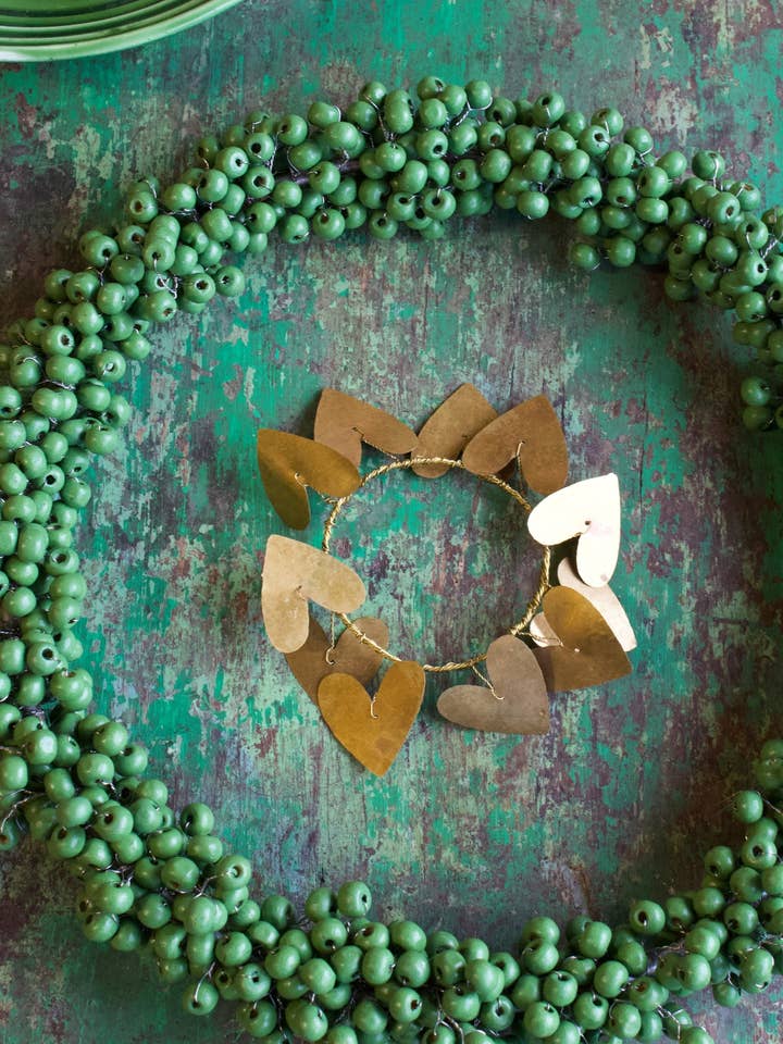 Grote hart Servetring TI240007 for wholesale by De Weldaad Authentic Interior