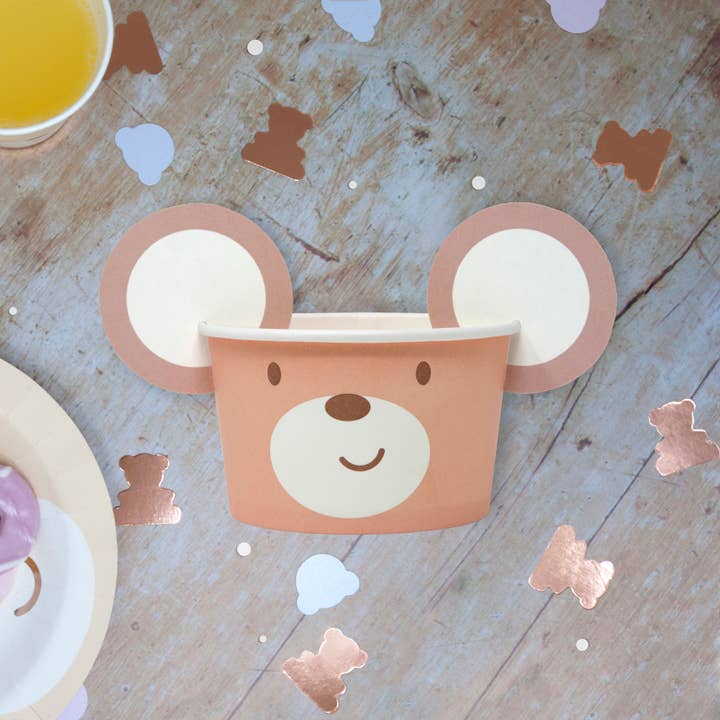 Teddy Bear Treat Tubs 8 tubs per pack for wholesale by Hatton Gate