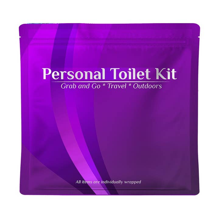 Kit da toilette viola per la vendita all'ingrosso da parte di Kit U Safe
