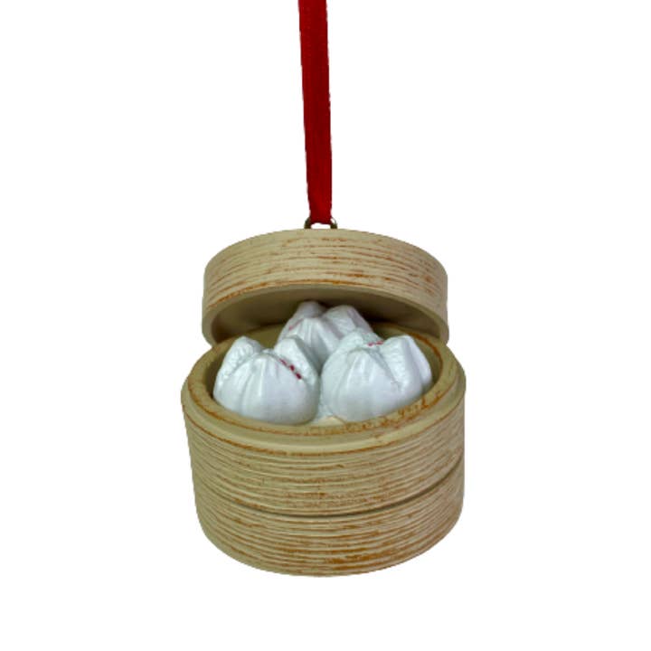 The Lion Rock Press - Wholesale Ornament - HANGING DECORATION: Dim Sum Steamer