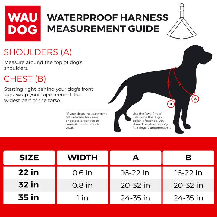 WAUDOG - Wholesale Pet Harness - Dog - Waterproof Step-in Harness With Metal Clasp