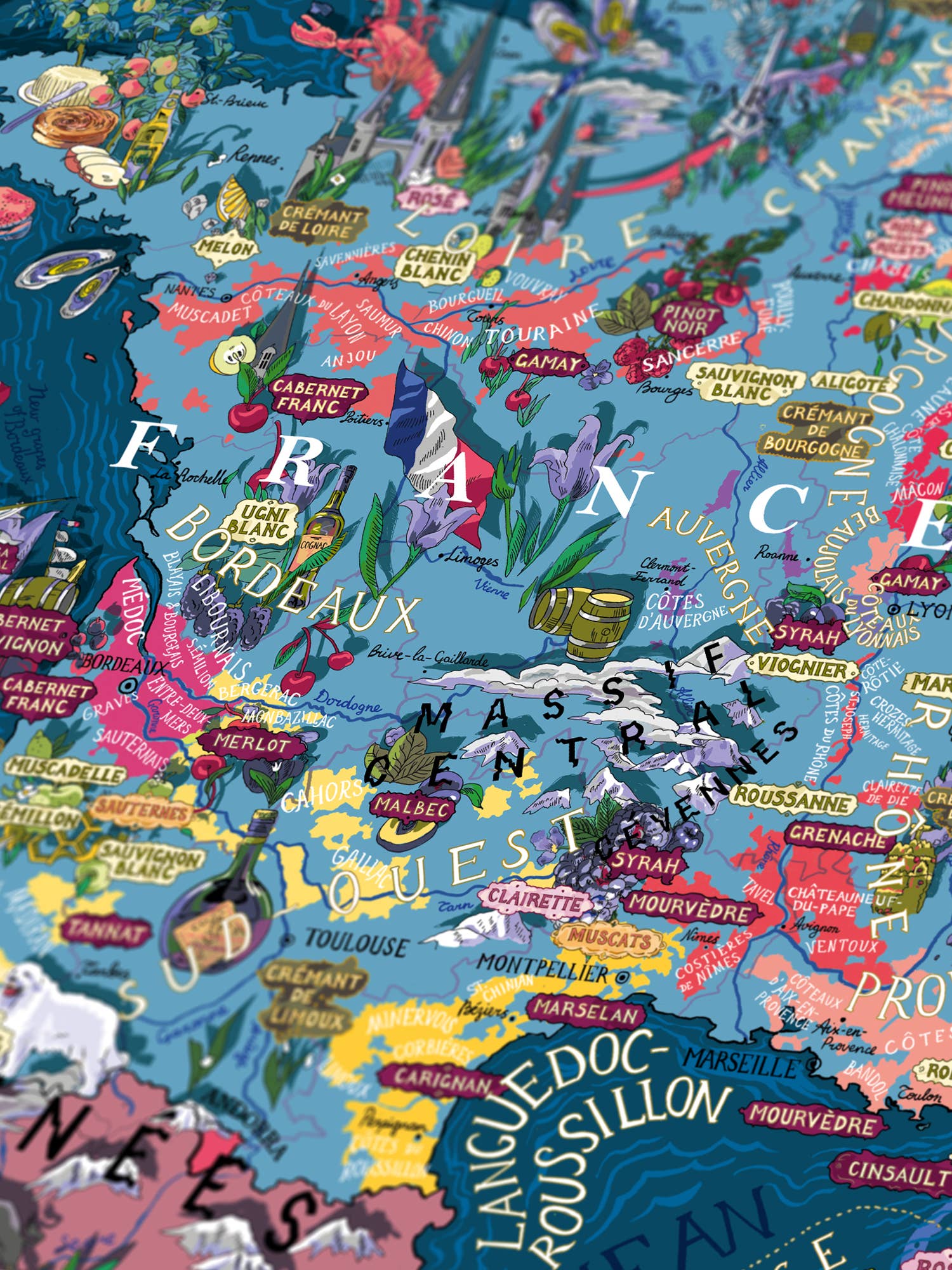 Water & Wines - Vendita all'ingrosso Puzzle - Adulti - Wine Puzzle - Francia2