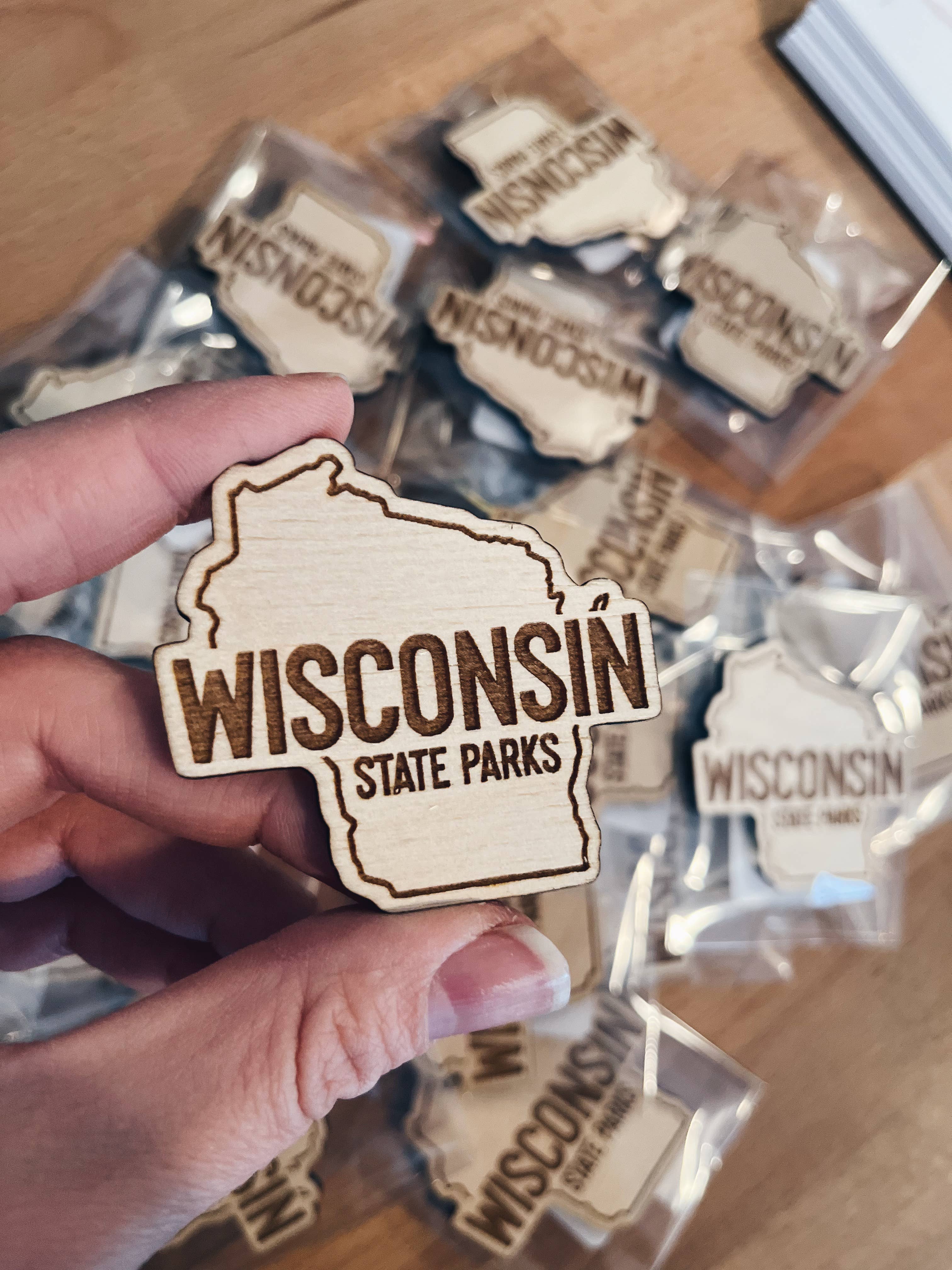 Kindenshop - Vente Aimants - Aimant de réfrigérateur personnalisé State Park Wisconsin0