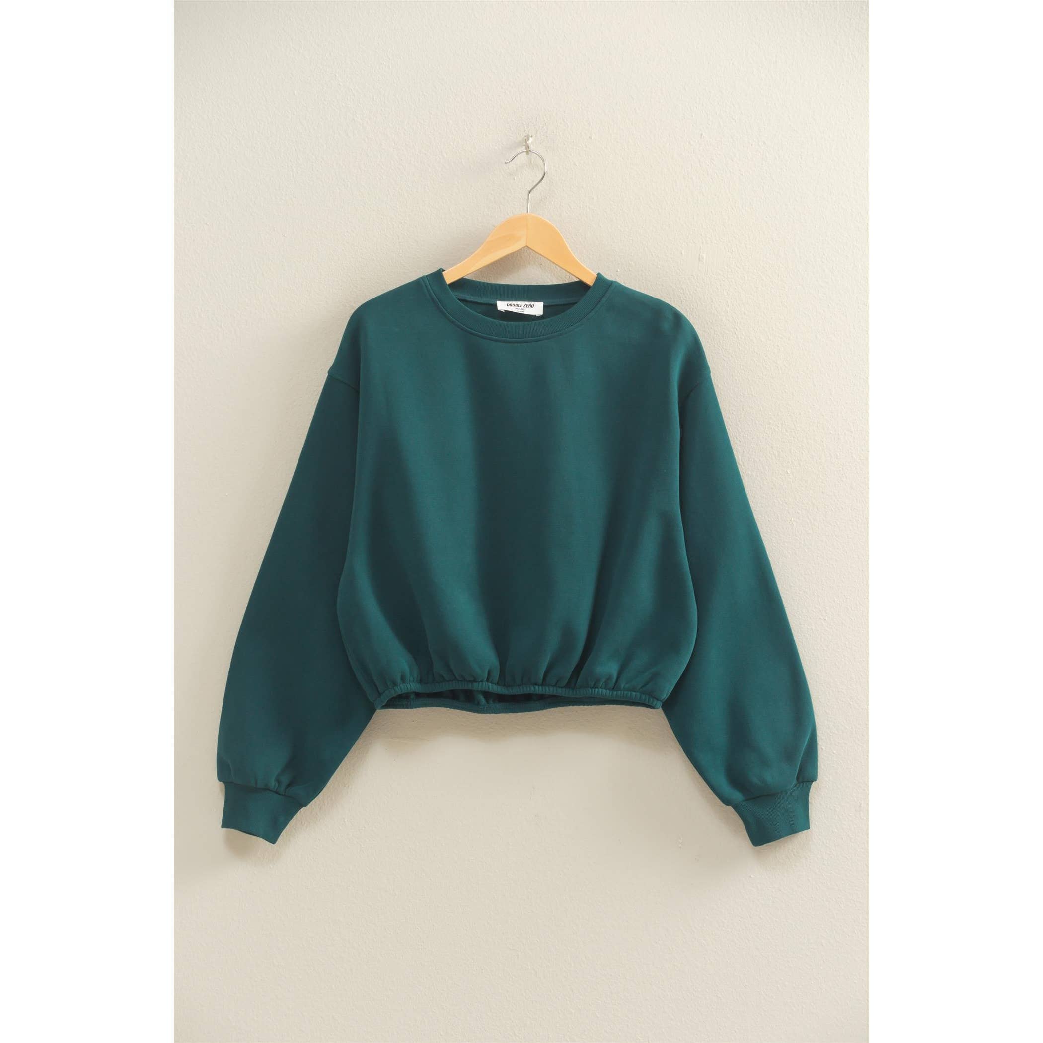 Double Zero - Vente Sweat-shirt – femme - Sweat-shirt court à ourlet élastique coupe décontractée29