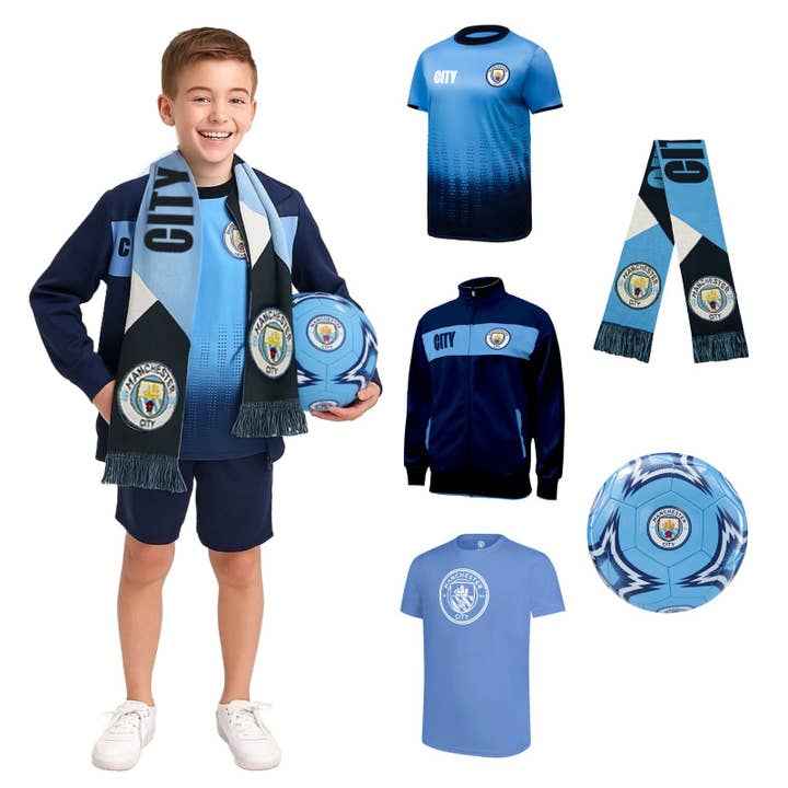 Manchester City FC Team Kids Ultimate Fan Pack - MCUFP-YP for wholesale by Icon Sports