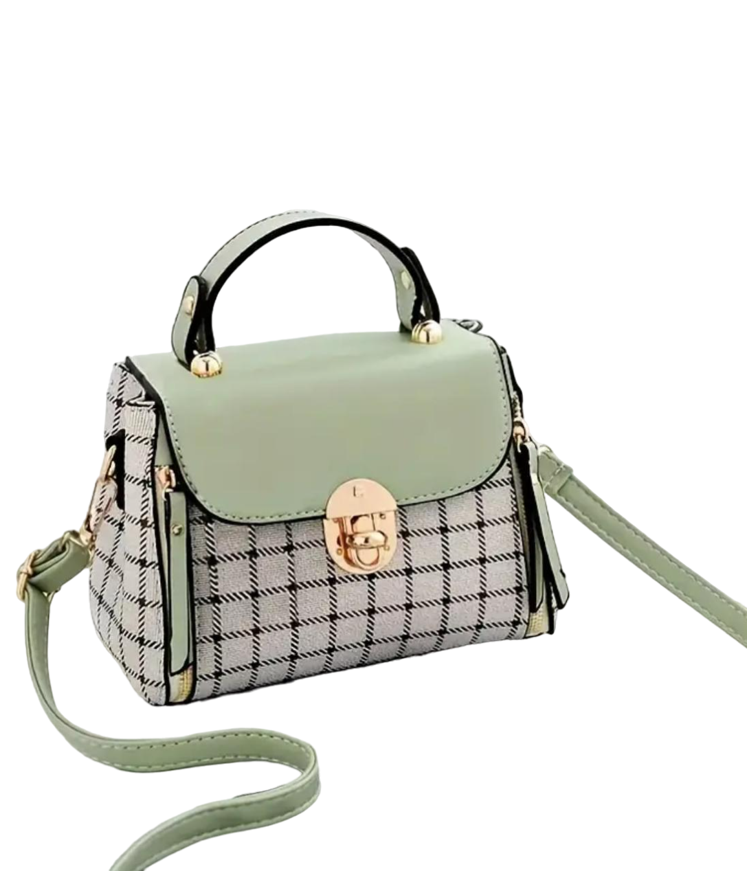 AR New York - Wholesale Crossbody Bag - Women's - 7372 - Plaid Patterned Crossbody Handbag5