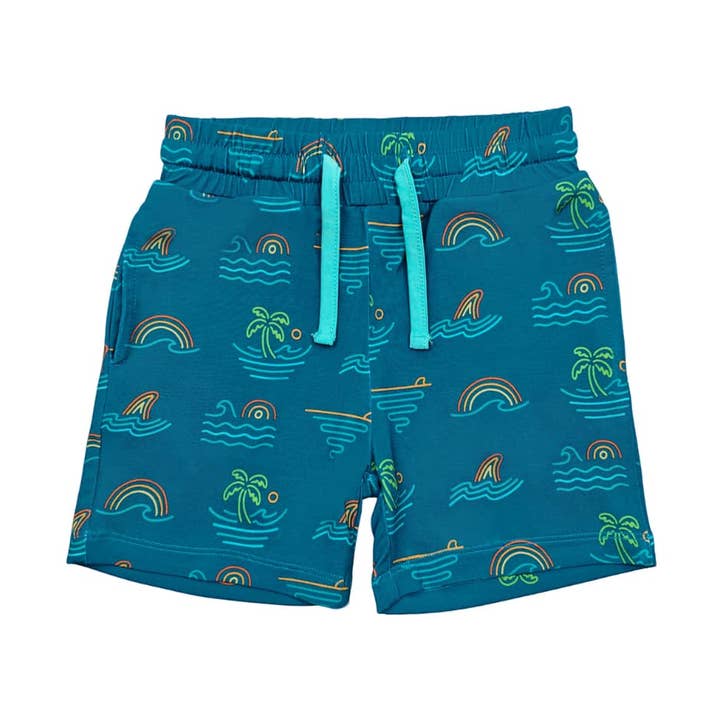 Short en bambou à cordon de serrage Tropical Daydream pour la vente par Coco Moon