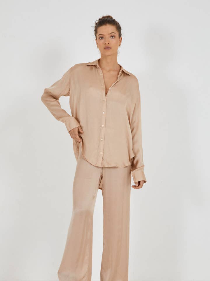 AMELIE SHIRT - CHAMPAGNE for wholesale by BEFORE ANYONE ELSE