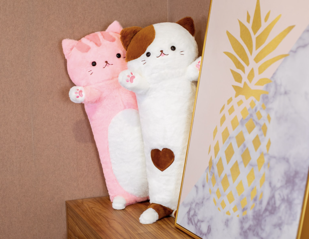 ToyalFriends - All Import Duties Covered! - Vendita all'ingrosso Peluche - Bambini e neonati - Cuscino Peluche Gatto Kawaii 60 cm4