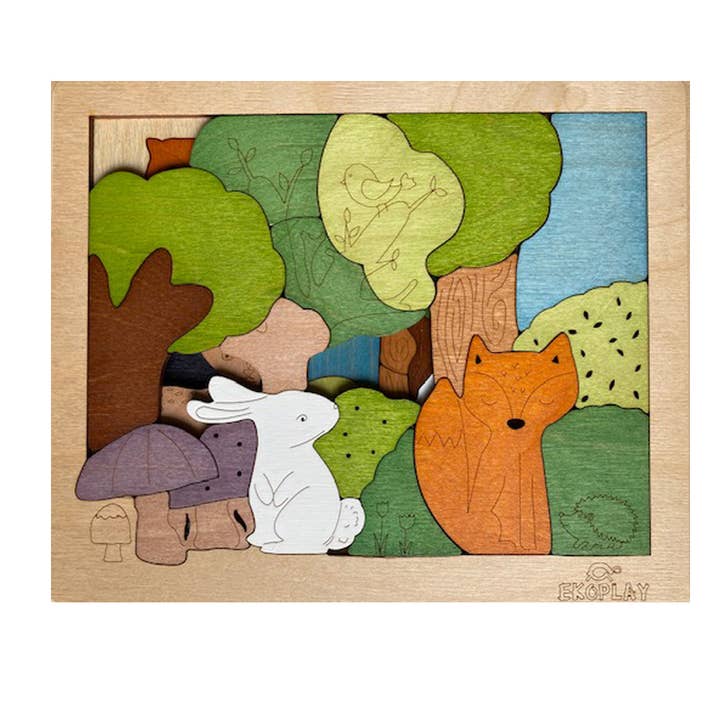 Woodlands Puzzle | 33 Piece Jigsaw Puzzle for Kids Toy Gift for wholesale by Be Genio