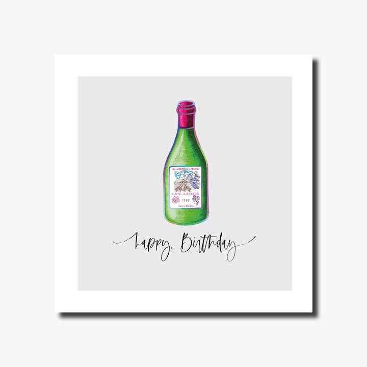 Pretty Lilly Bottle of Wine for wholesale by Marina B