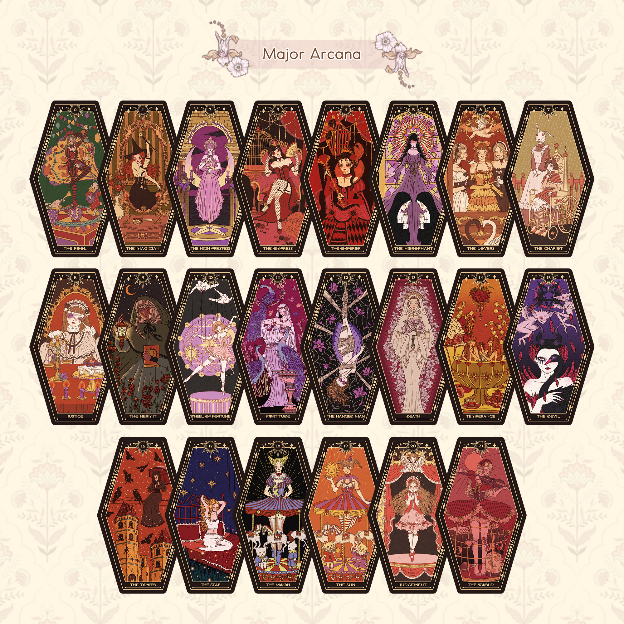 Vermilion Collection - Vente Cartes de tarot - Tarot Aisling5