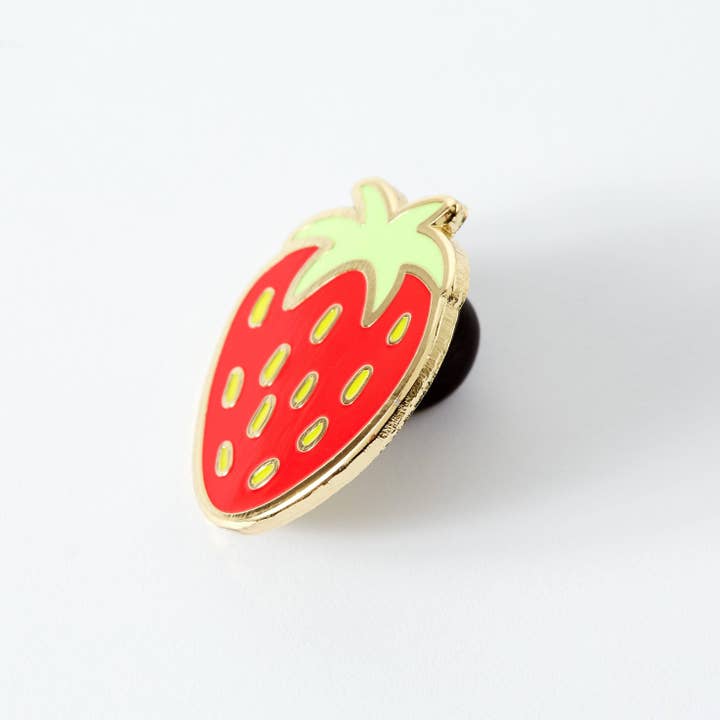 Punky Pins – wholesale Lapel pin/button – Strawberry Enamel Pin1