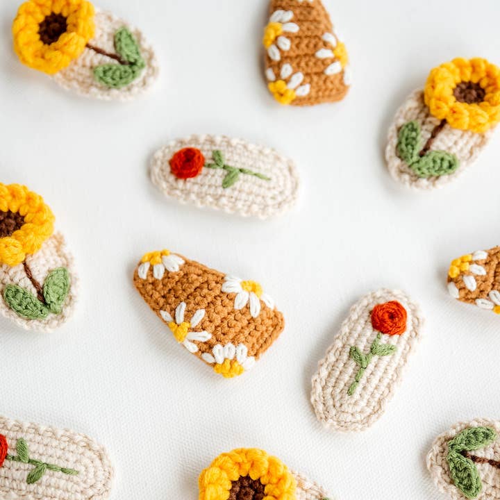 Floral Hair Clips for wholesale by Hemsin Atelier