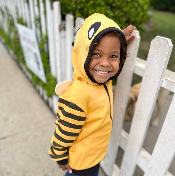 Doodle Pants - Wholesale Hoodie - Kids - Buzz the Bee Toddler and Kids 3D Backpack Hoodie8