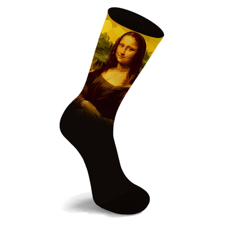 Extreme Fit Wholesale - Wholesale Socks - Unisex - Art-Inspired Crew Socks - Mona Lisa3