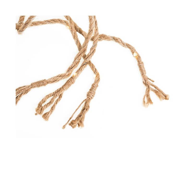 Kurt S. Adler, Inc. - Wholesale String lights - 6'4P BRN BURLP ROPE LIGHTS W/72 LED3