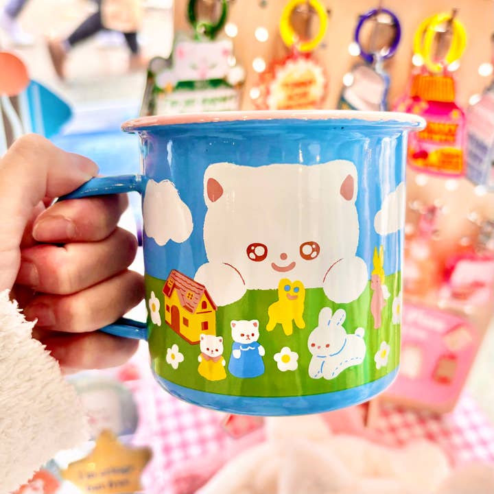 Maobabie - Wholesale Coffee Mug - Enamel Mug - I Love All My Emotional Support Knick Knacks