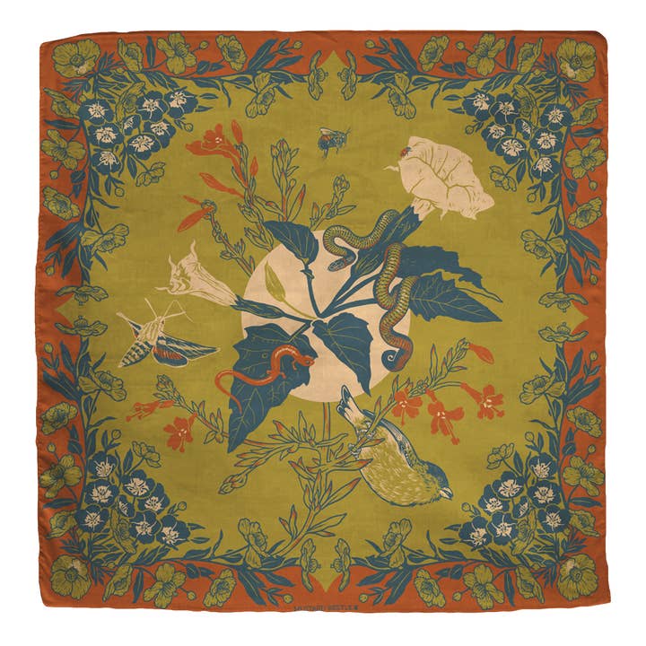 Bandana biologique issu du commerce équitable : San Gabriel Foothills pour la vente par Mustard Beetle