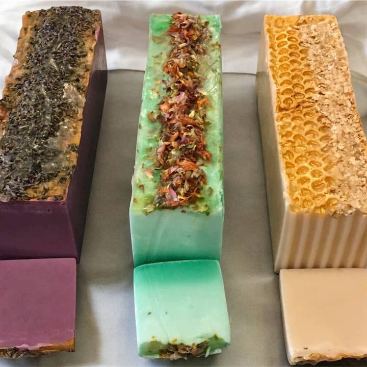 Giani’s Natural & Organic - Wholesale Bar Soap - Loaf organic Soap = 8 bars Cut - NO LABEL3