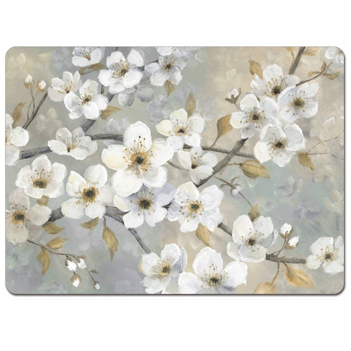 Jogos americanos decorativos de painéis duros Cala Home Blossoms por atacado de CounterArt/Highland Home/Thirstystone