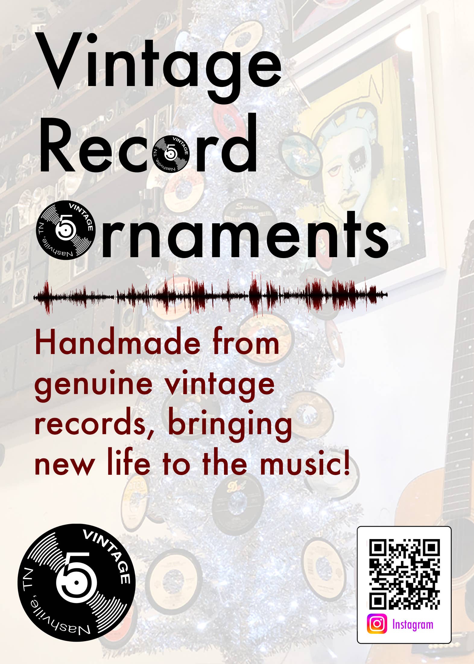 Vintage 5 - Vendita all'ingrosso Decorazione - Decorazioni natalizie per dischi in vinile - Genere musicale misto8