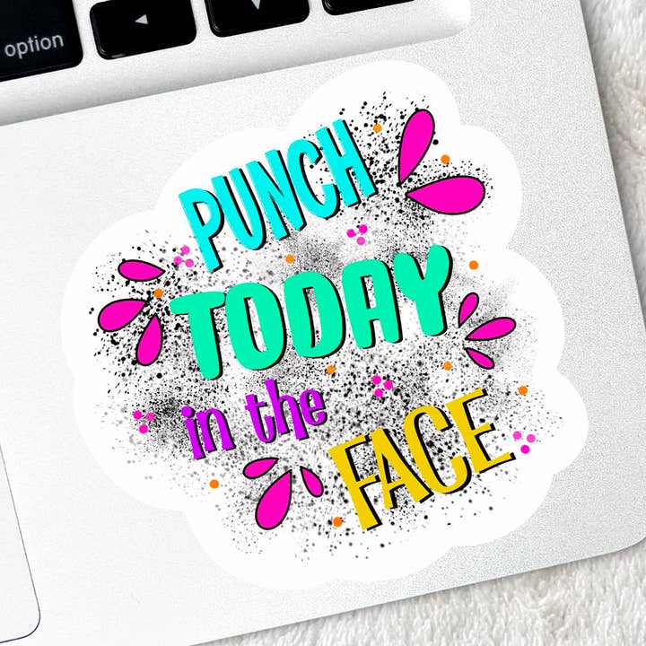 Punch Today Sticker for wholesale by Candid Adventures Boutique