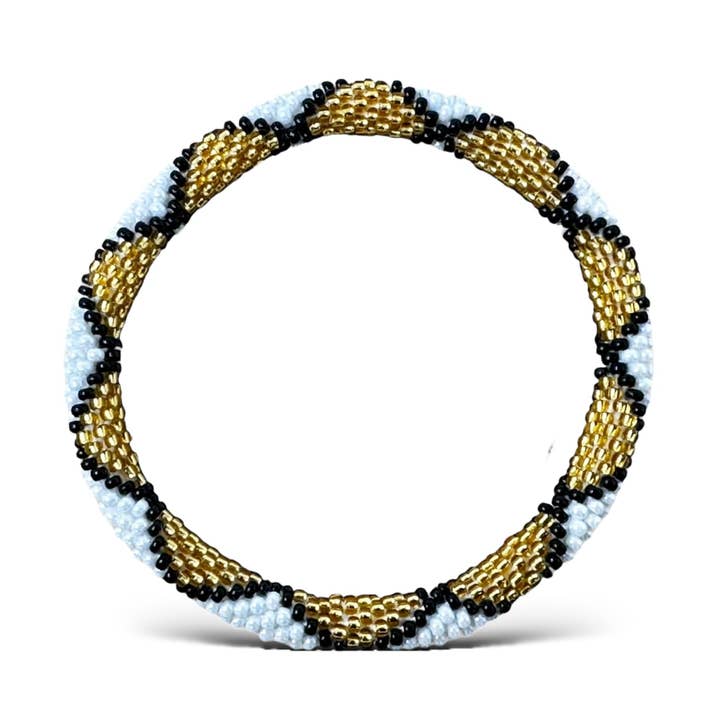 Armband aus nepalesischem Schwarz-Weißgold für den Großhandel von Maison Yvelise