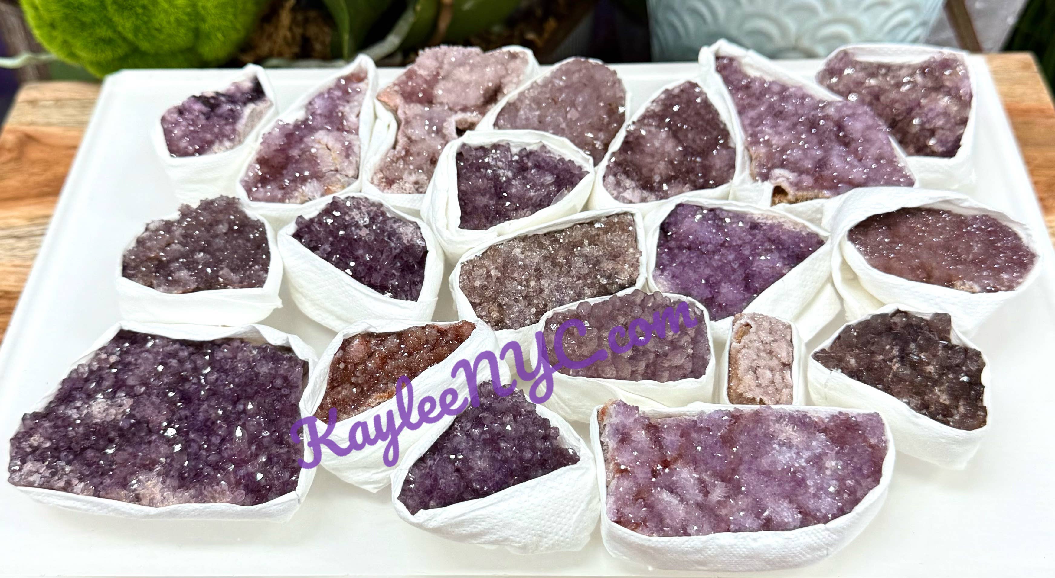 KayleeNYC - Wholesale Spiritual Stone/Crystal - 2 lb Natural Amethyst Cluster from Turkey Raw Crystal7