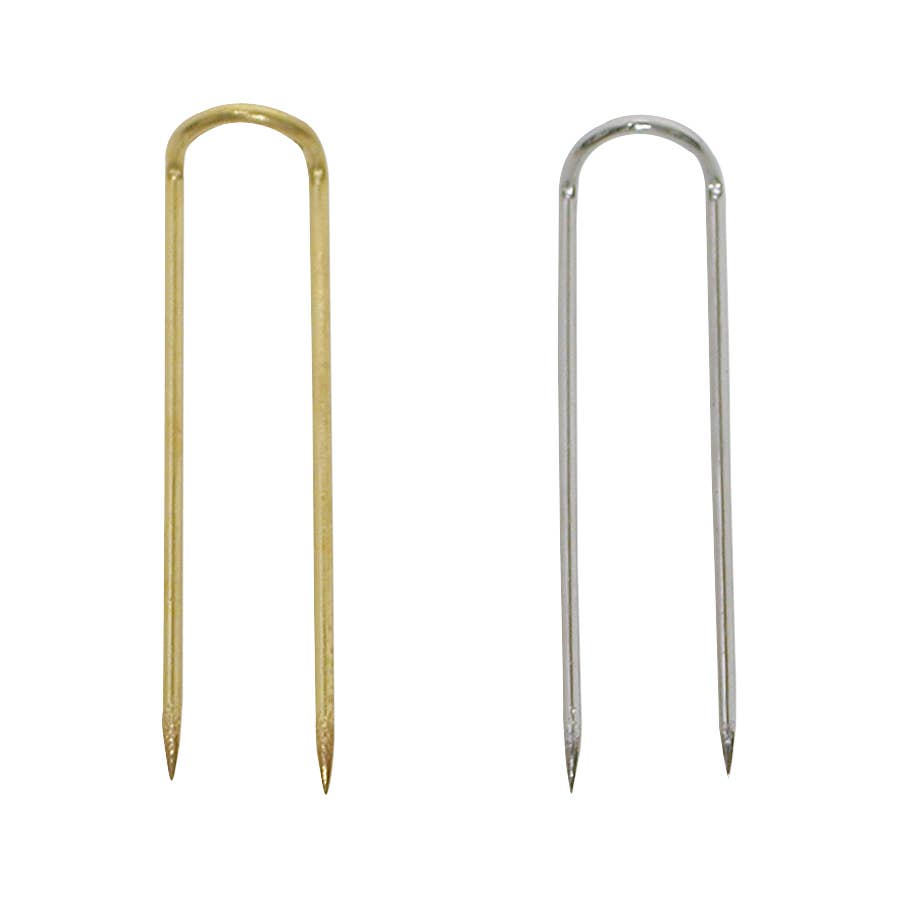 Zakka – wholesale Craft supplies – 100pcs  Jewlery Display U Pin Silver Holder Fixings Pin1