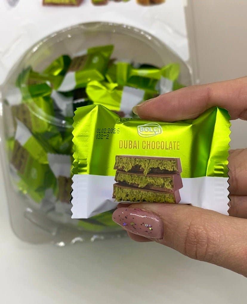 Aladdin – wholesale Chocolate bar – Antep Pistachio Kadayif Dubai Chocolate 16g Turkish Halal4