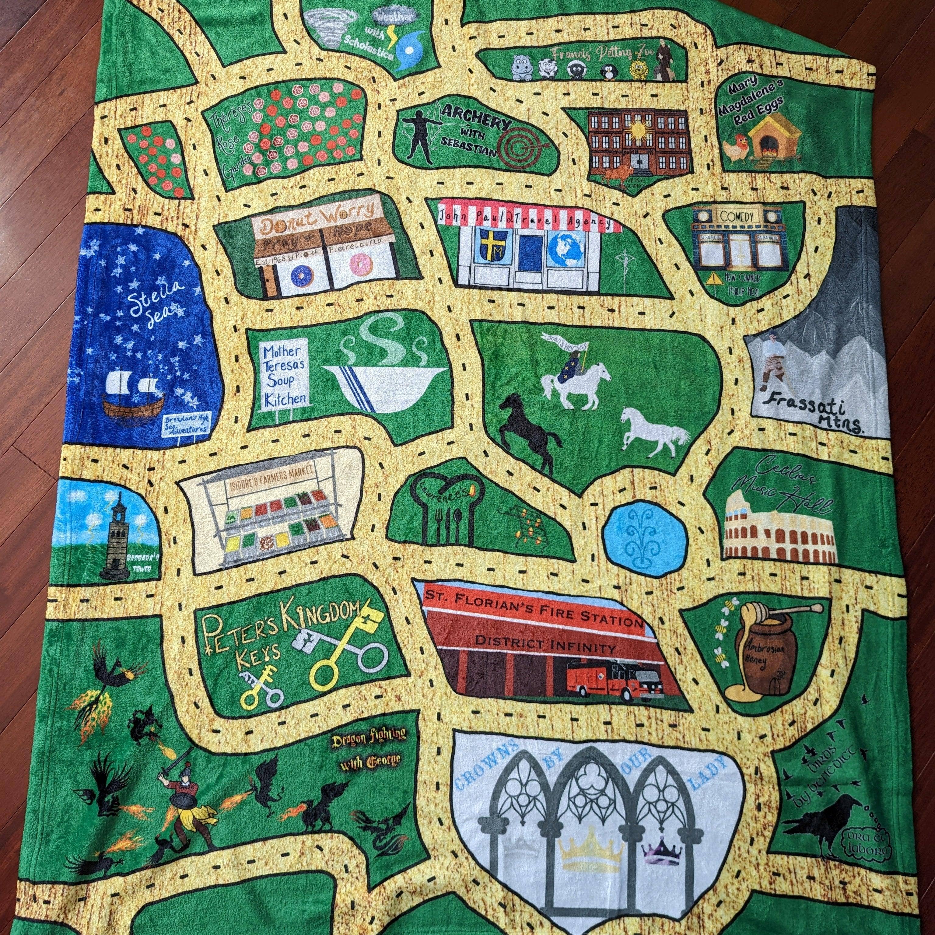 worthy of Agape - Wholesale Play Mat - Kids & Baby - Streets of Gold Play Mat & Blanket1