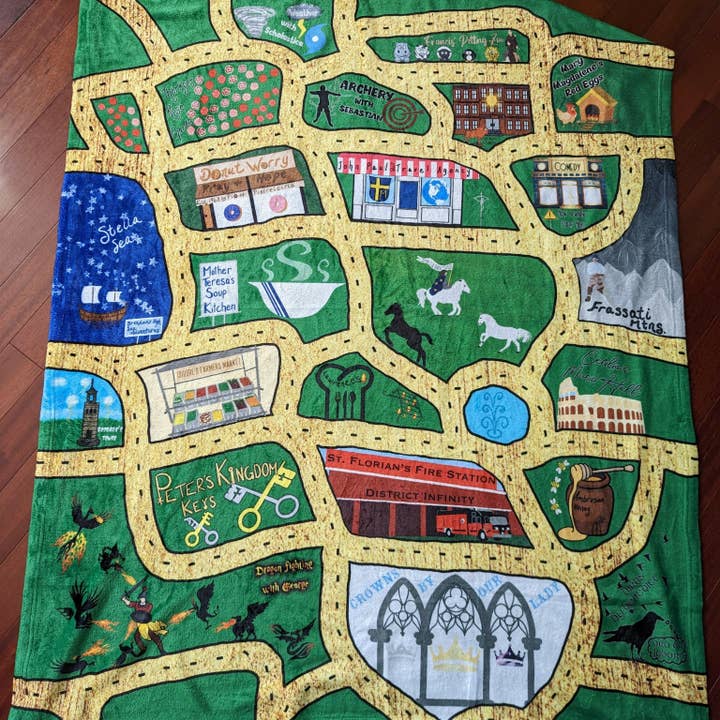 worthy of Agape - Wholesale Play Mat - Kids & Baby - Streets of Gold Play Mat & Blanket1