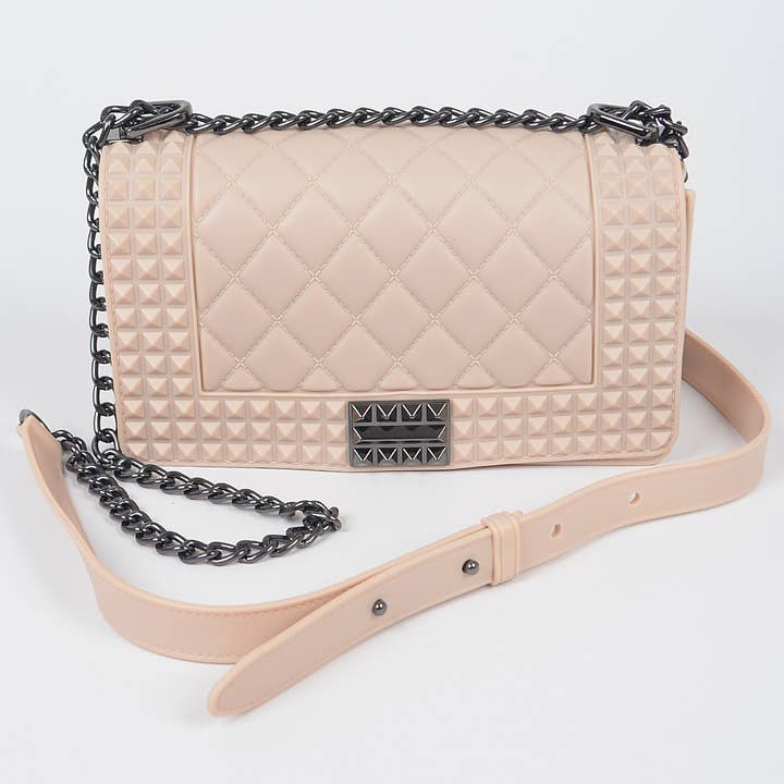 3AM BY H&D ACCESSORIES - Wholesale Crossbody Bag - Women's - Studded Monotone Clutch14