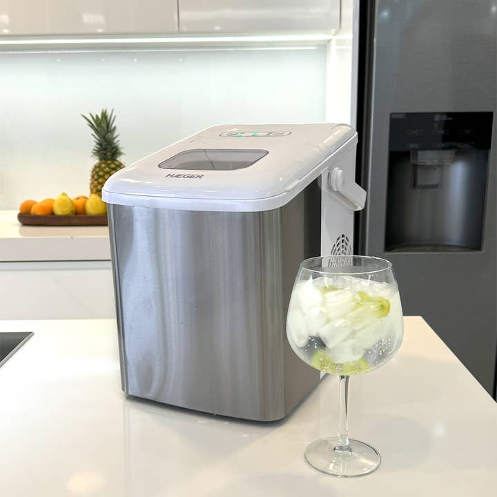 Machine à glaçons HAEGER Pure Ice en acier inoxydable - Glace en 7 minutes, 12 kg/24 h, poignée de transport et autres tendances Résultats pour glace libre service en vente B2B. Retours gratuits et paiement à 60 jours sur Faire sur Faire.