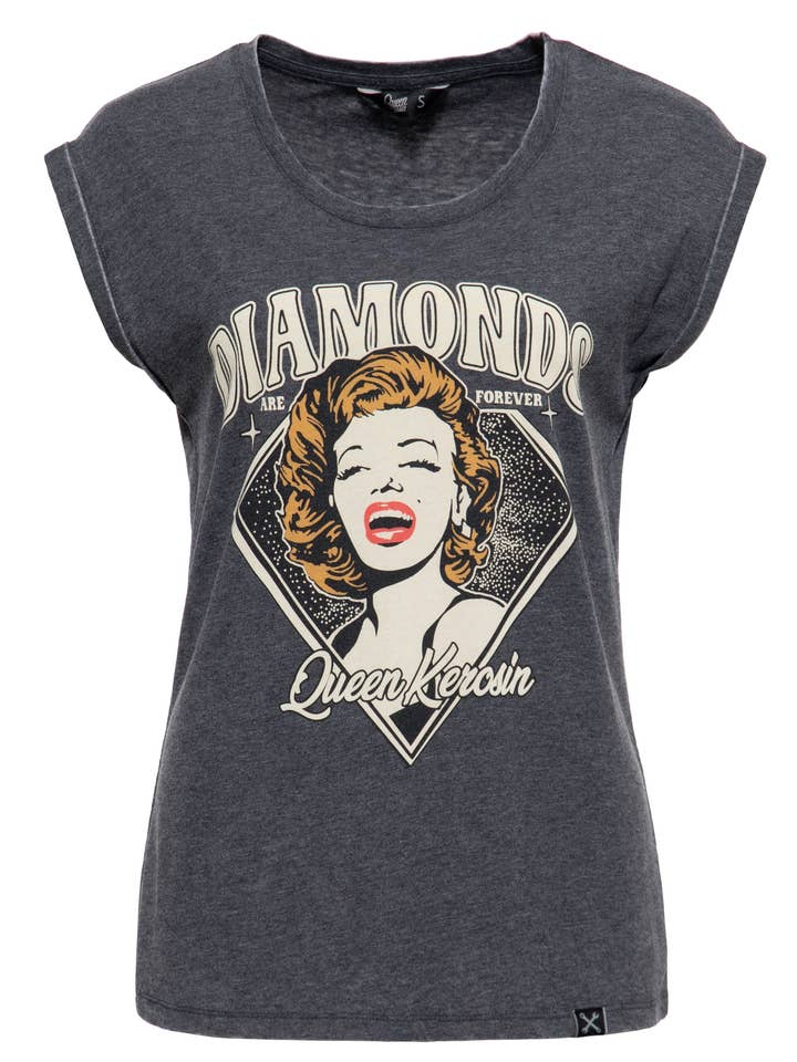 Enzyme Wash T-shirt “Diamonds” for wholesale by KING KEROSIN