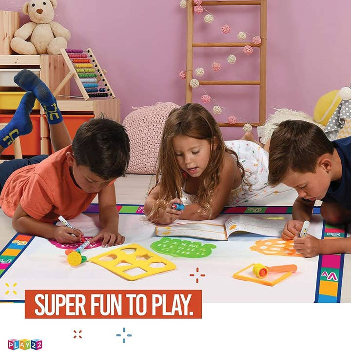 Play22 - Wholesale Art set – Child & baby - Large Magic Water Doodle Mat - 22 PCS, 39x30 STEM2