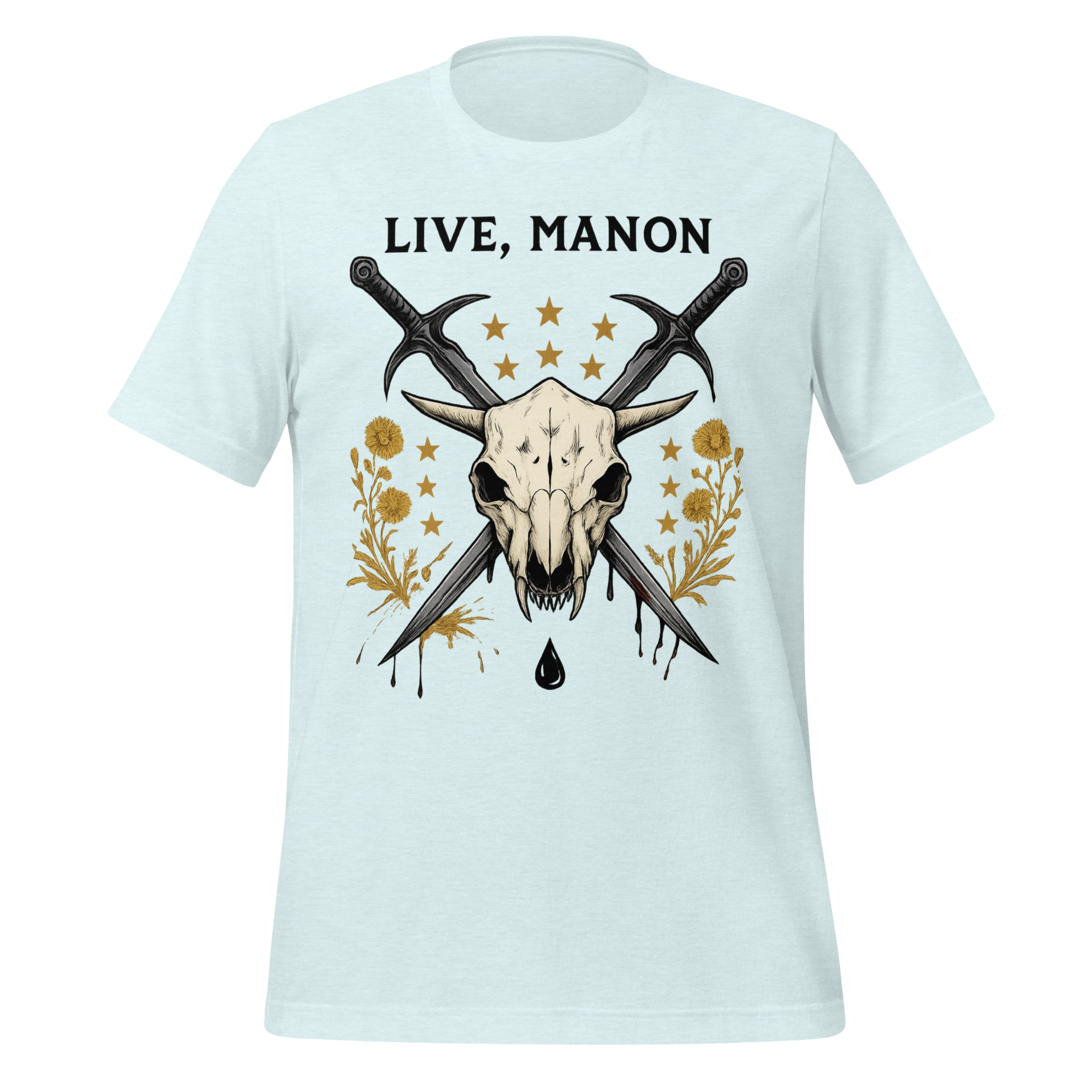 MagicMerchEmporium - Wholesale Screen Printed T-Shirt - Unisex - Live Manon Skull Tee5