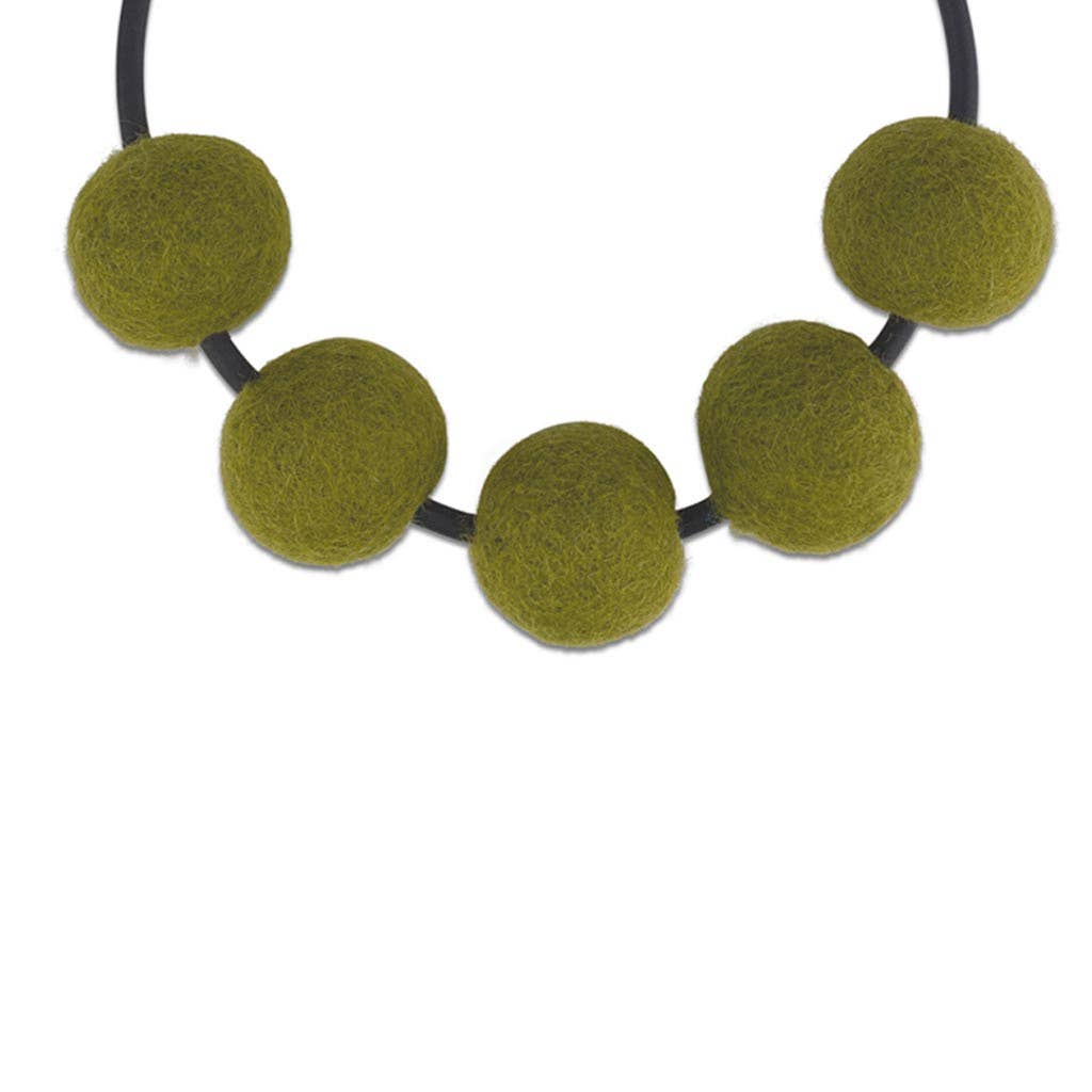 Frank Ideas – wholesale Bib necklace – FELT, bold color, fashion statement necklace CHUNKY 513