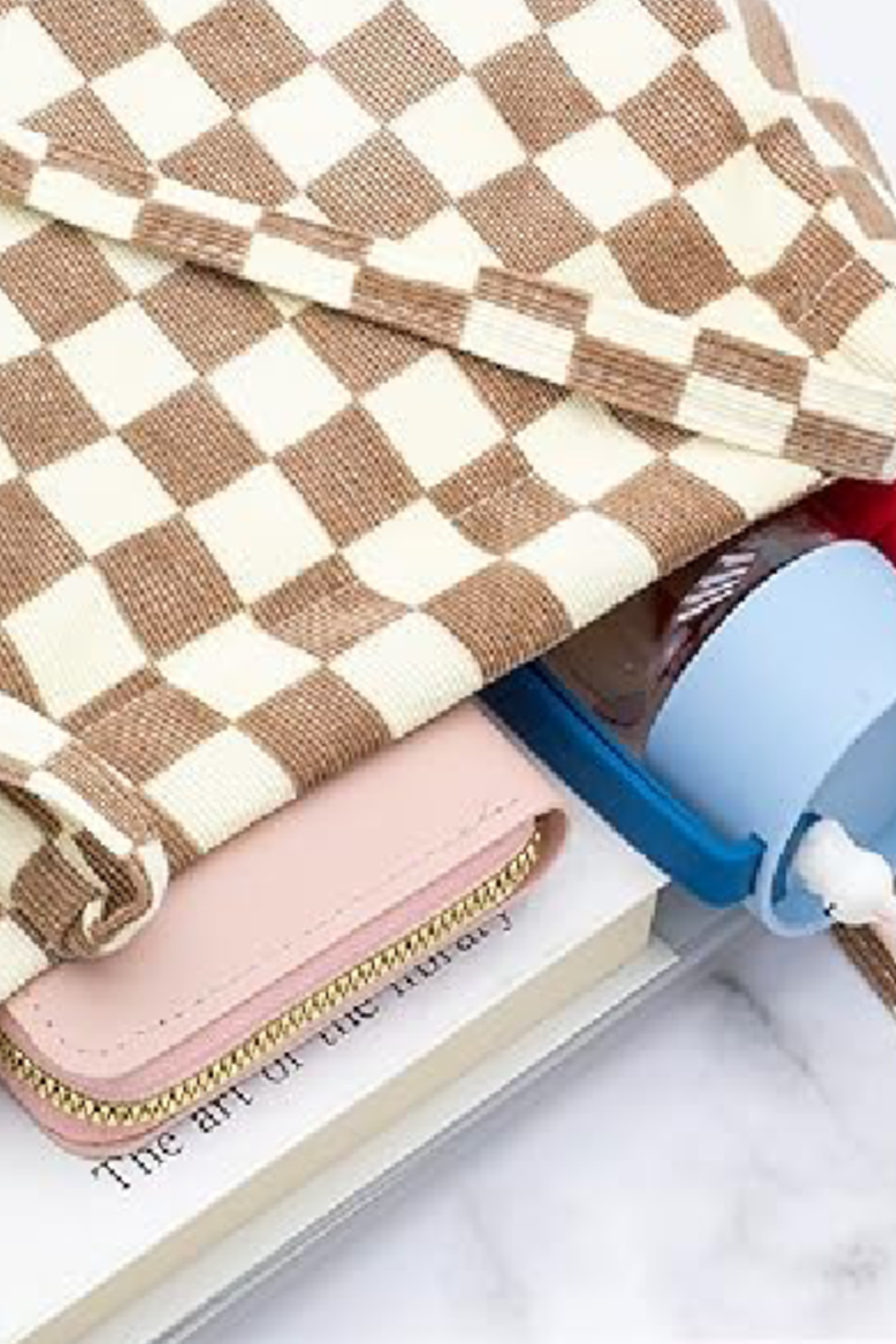 Embellish Your Life – wholesale Bärkasse - Dam – Återvunnen manchesterväska med rutmönster1