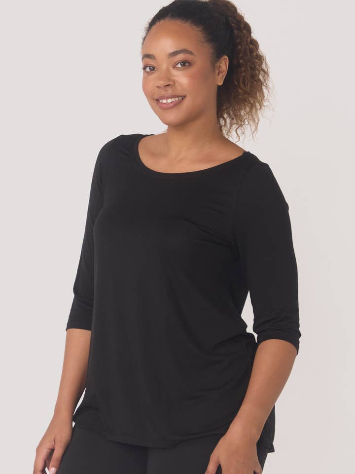 Bella Bodies Australia - Wholesale T-Shirt - Women's - BioLuxe™ Half Sleeve Swing T-Shirt9